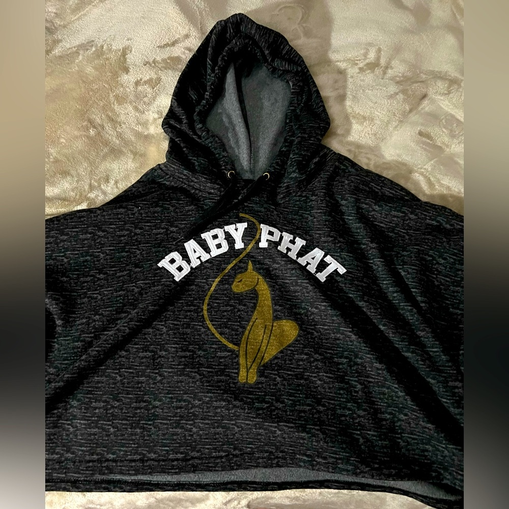 3x babyphat crop hoodie